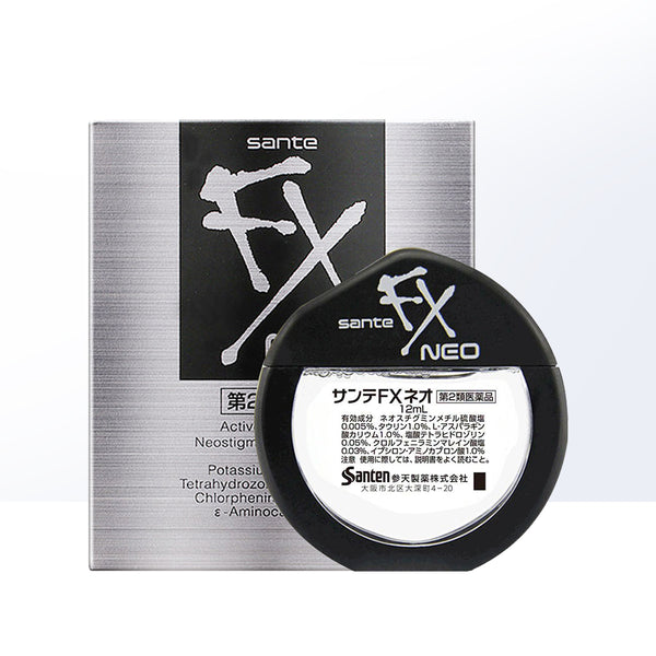 日本参天 FX NEO小银 超凉舒缓解疲劳眼药水 滴眼液12ml（保质期2024.12）