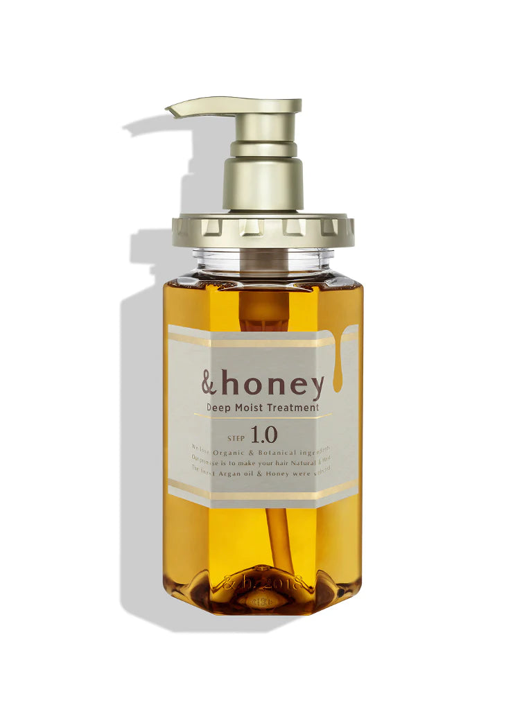 日本 &Honey 安蒂花子蜂蜜洗发水+护发素 440ml 天然无硅油 深层滋养 修复烫染 加固防脱 持久留香