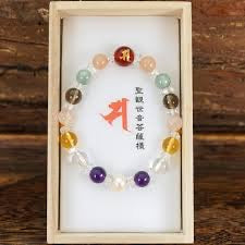 Asakusa Temple Seven Gemstone Bracelet Omamori Good Luck Japanese Amulet N-3东京浅草寺御守物 七宝石手链 N-3