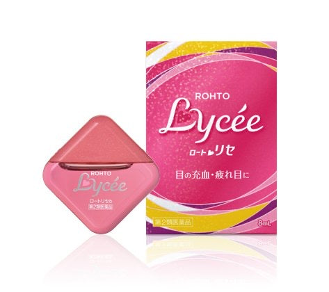 乐敦ROHTO LYCEE 小红花抗疲劳去红血丝眼药水8ml 裸眼用 滴眼液(保质期:04/28y)