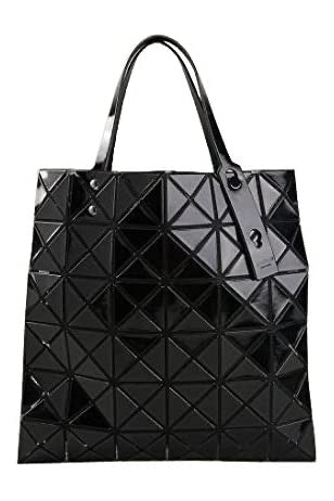 ISSEY MIYAKE BAO BAO三宅一生女包手提单肩单肩包托特包 亮面六格 AG053-15 亮面黑色
