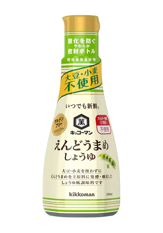 日本万字 kikkoman龟甲万 低敏 婴儿/幼儿/儿童 豌豆酱油 200ml(赏味期限12.2026y)