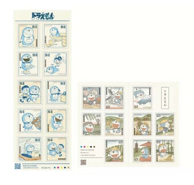 《哆啦A梦》50周年纪念邮票/Doraemon 50th Anniversary Doraemon Stamp Complete 20 types Set Limited JAPAN