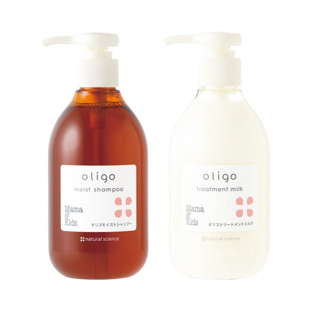 日本 Mama & Kids oligo 黑糖滋润洗发水/护发素 300ml 孕期哺乳期