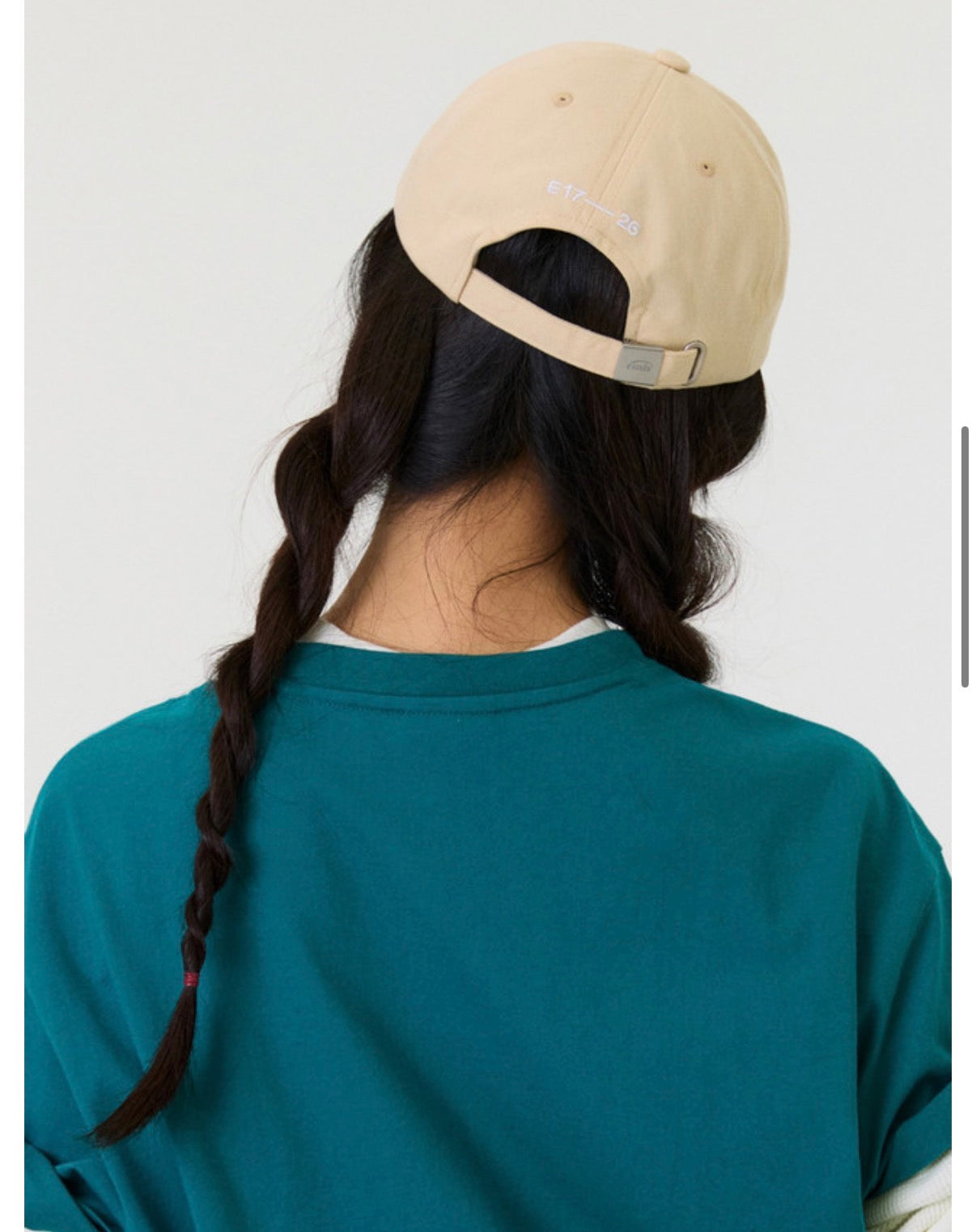 emis Heart Rubber Patch Ball Cap Beige 韩国 emis 棒球帽  橡胶桃心章 米色