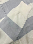 gelato pique  26春季新品 毛绒绒拉链连帽居家服 灰兰白条纹上衣  均码 超软糯质感