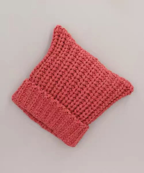 日本 CA4LA25年秋冬 可爱猫耳朵针织帽 毛线帽