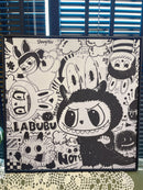 Artwork  Labubu小众高级感涂鸦画 尺寸50.5*50.5cm
