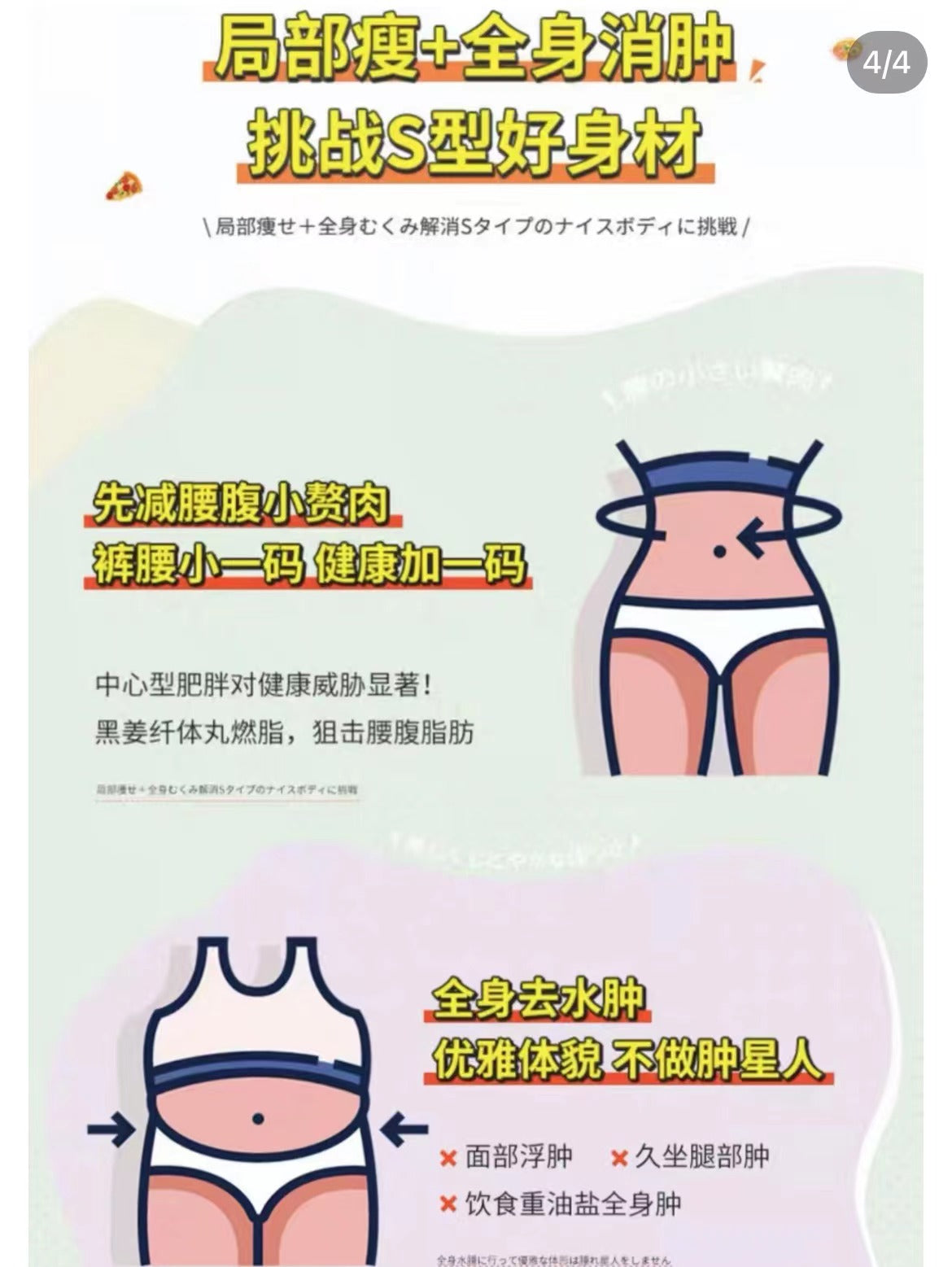 SVELTY丝蓓缇 黑姜纤体丸 减少腹部脂肪 70粒（保质期11.2026y）