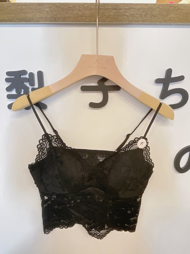 【Riko's collection】高弹力法式蕾丝吊带 均码（很舒服，里面不用穿内衣/不用乳贴）