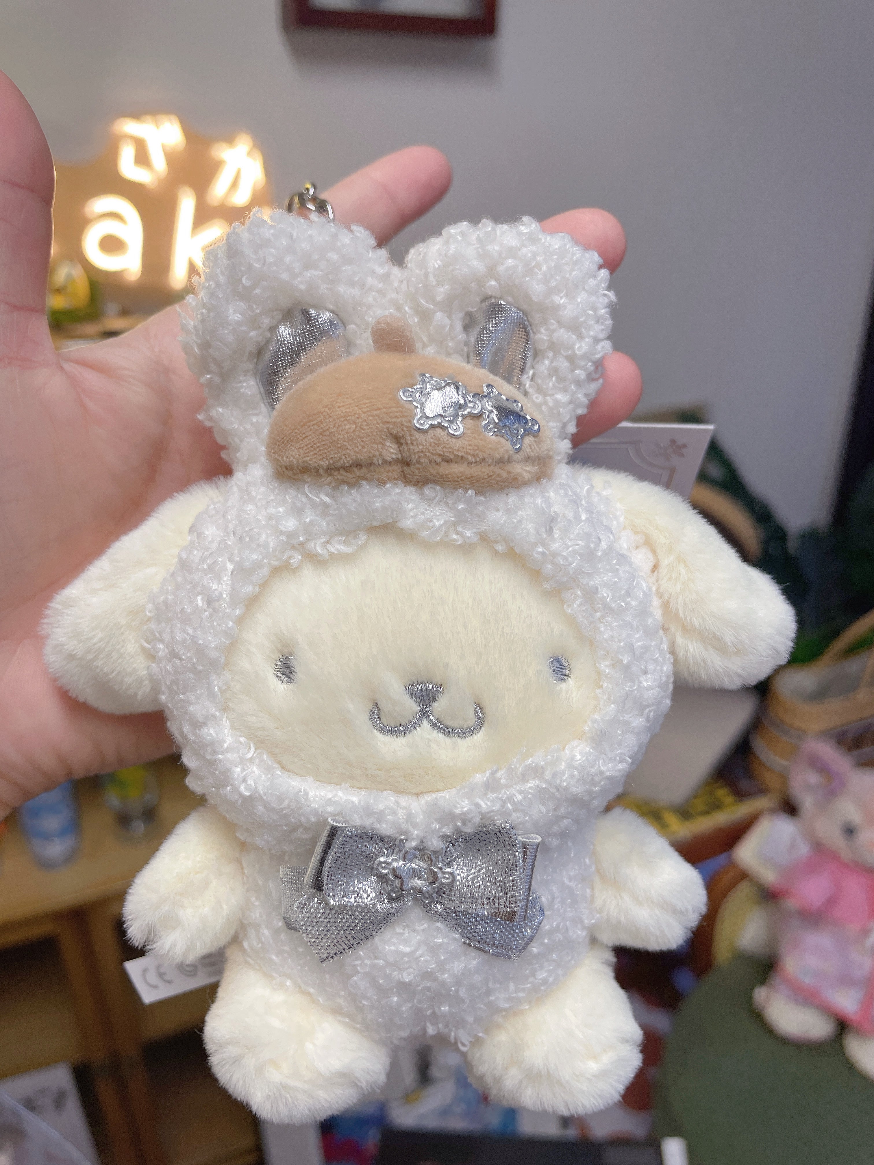 日本 SANRIO 三丽鸥 圣诞限定雪花❄️布丁狗挂件