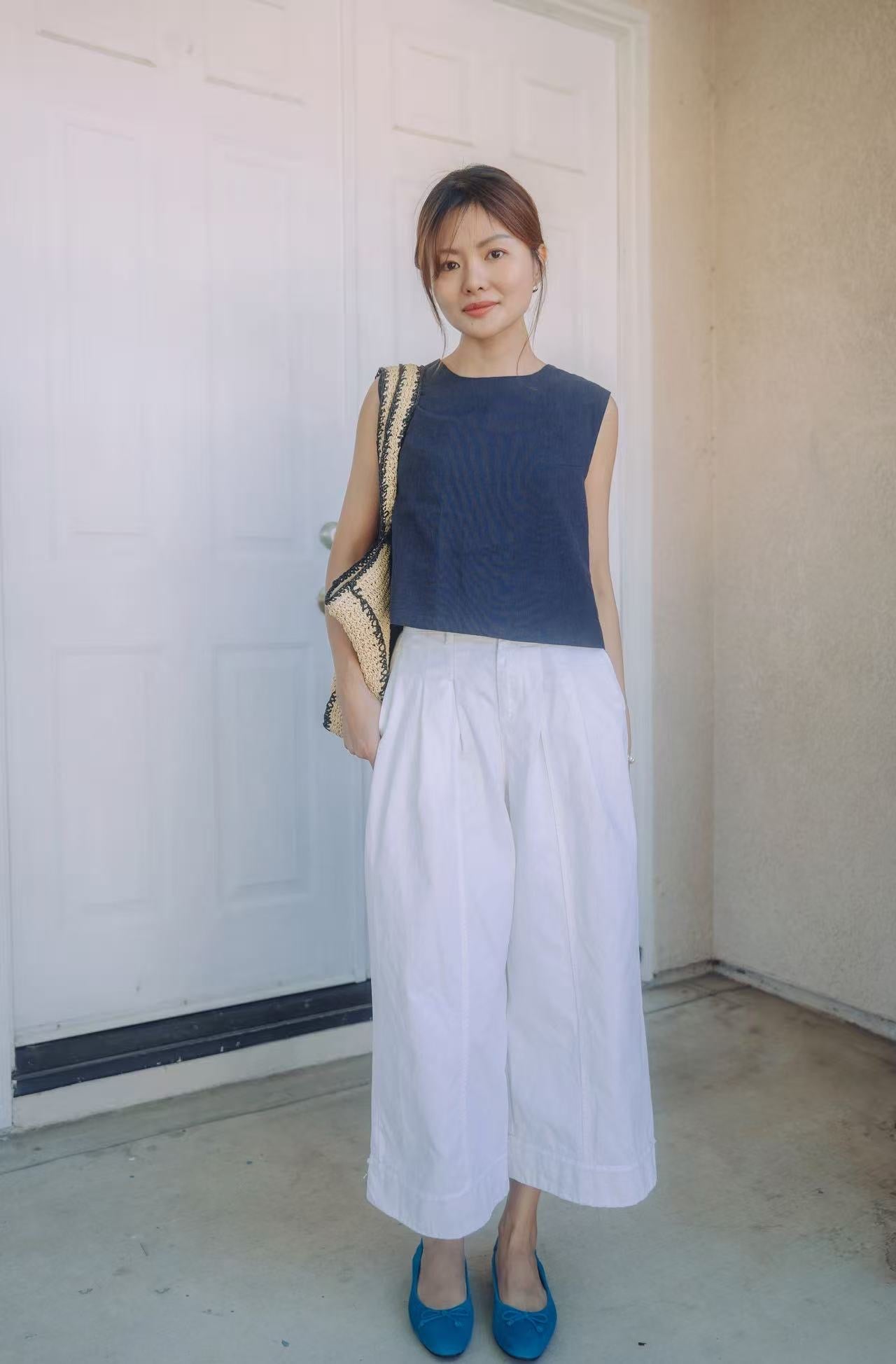 【Riko's collection】后背交叉设计感背心 均码（🍐166/100斤刚好）