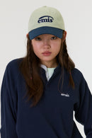 emis Duo Logo Two Tone Ball Cap Mint 韩国 emis 拼色棒球帽  薄荷绿拼藏青 双层刺绣标