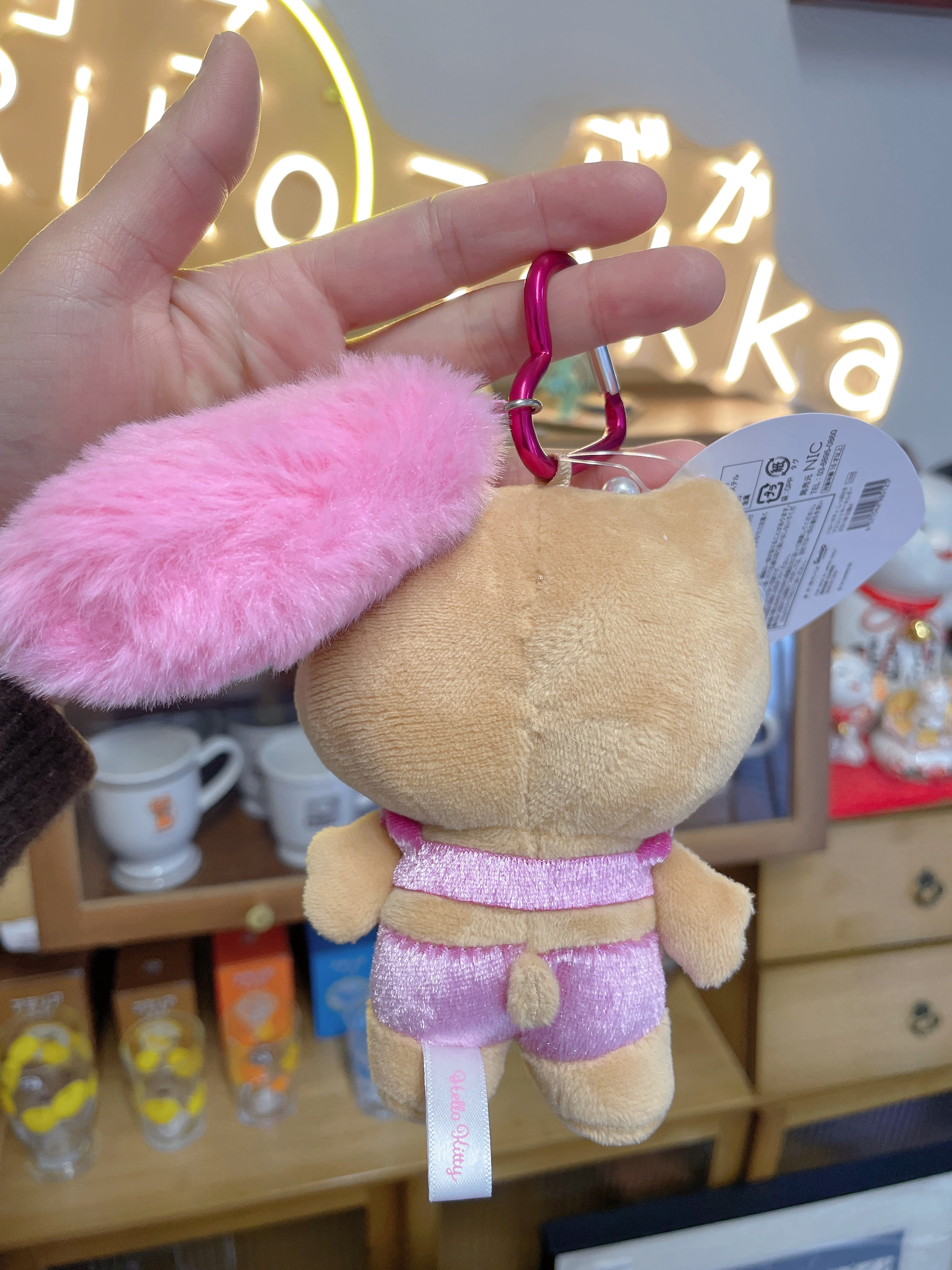 日本 SANRIO 三丽鸥 NIC 黑皮珍珠爱心扣 挂件