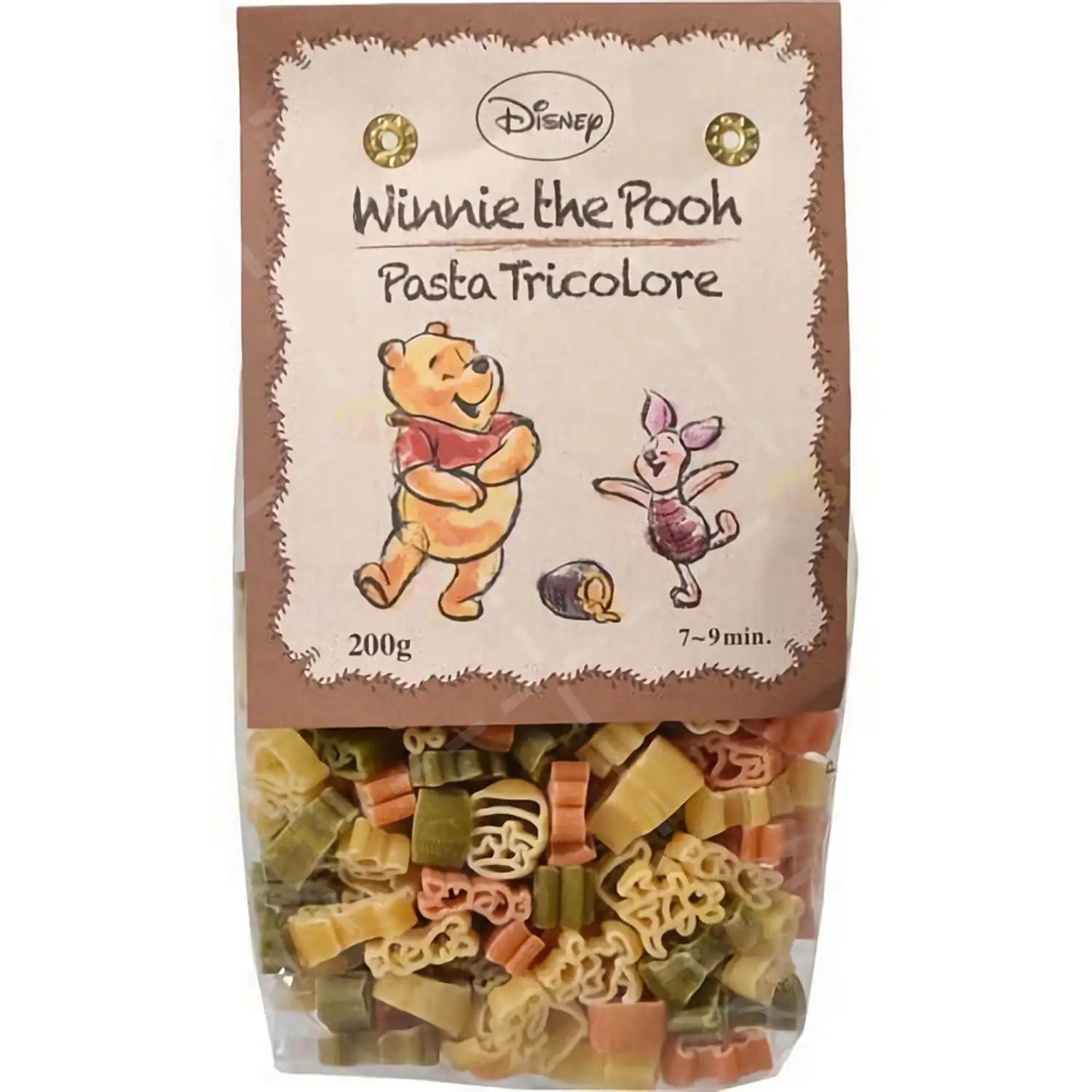 日本迪斯尼 Dianey Pasta 小熊维尼造型彩色通心粉 儿童意面 200g(2027.3.25）