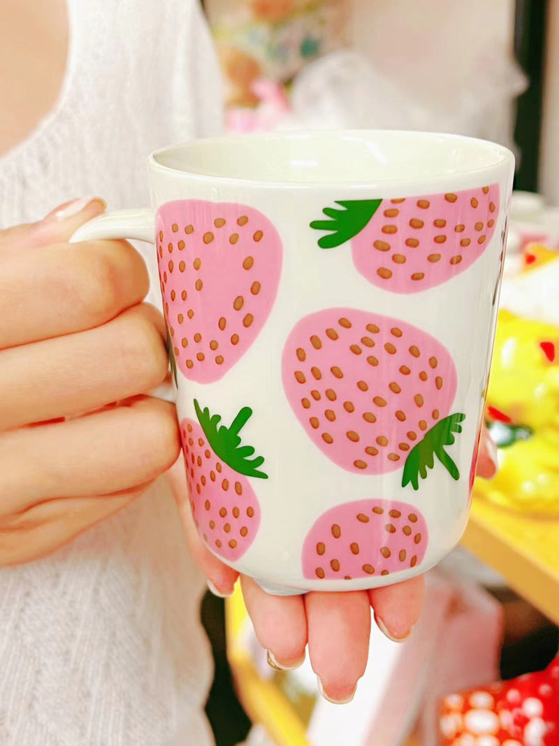 marimekko Mansikka 系列 亚洲限定 陶瓷草莓马克杯
