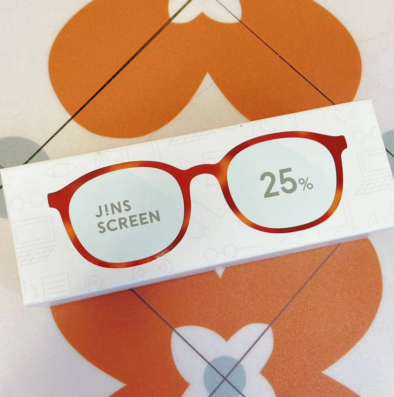 日本JINS蓝光眼镜 25% CUT BOSTON系列 玳瑁色很温柔
