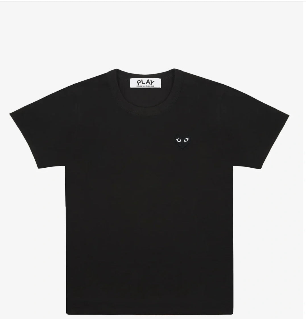 【0609ずみ】COMME des GARÇONS 川久保玲  T恤 黑色 黑心（尺码偏小，洗后也会缩水尽量买大哦）
