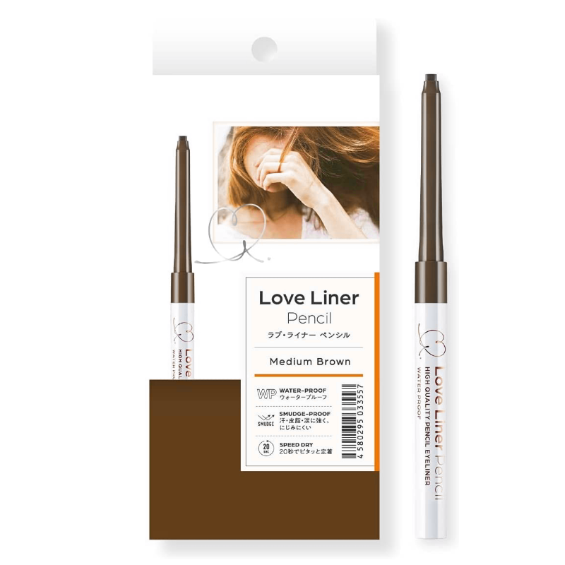 日本MSH LOVE LINER随心所欲细致新款扁头眼线胶笔0.1g 中棕色