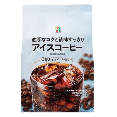 日本 711 零食 速溶浓香冰咖啡粉300g（保质期2025.02）