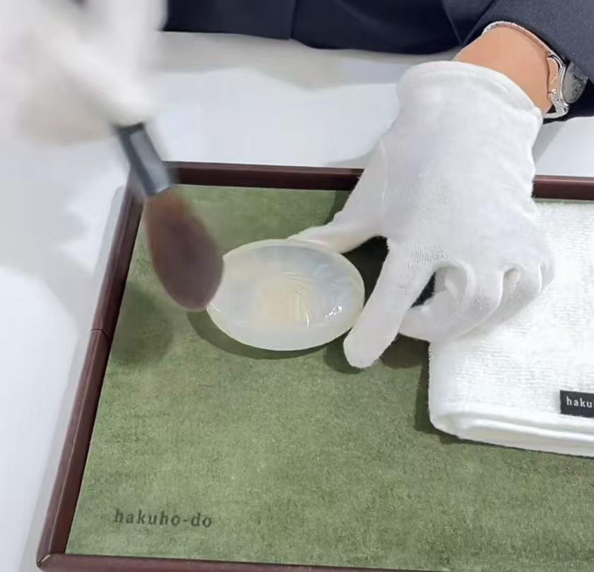 白凤堂 Hakuhodo  透明石碱 透明皂化妆刷清洁皂 80g