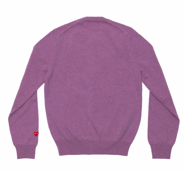 PLAY COMME DES GARÇONS 羊毛衫/开衫 100%羊毛 【新款，浅紫色袖口有小红心】开衫 毛衫 男款/女款