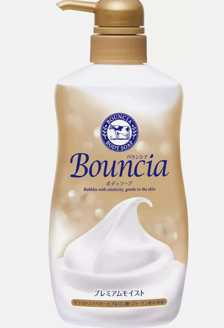 日本Cow Bouncia 金色新版 牛乳石碱  滋润保湿沐浴露 460ml