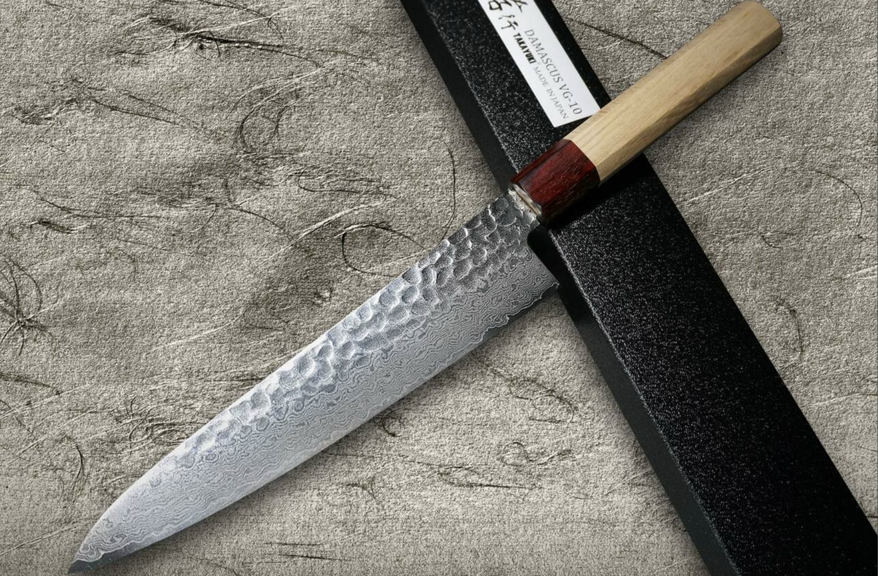 日本堺孝行 大马士革纹33层 和式 牛刀 21cm（擅长处理大块鱼肉类/蔬菜/去骨）