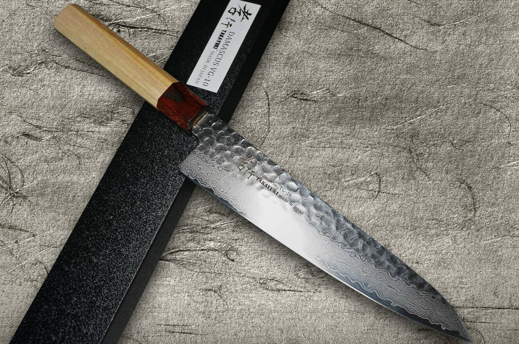 日本堺孝行 大马士革纹33层 和式 牛刀 21cm（擅长处理大块鱼肉类/蔬菜/去骨）