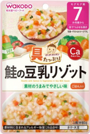 日本和光堂WAKODO   鲑鱼豆腐什锦粥   7个月+  80g（赏味期限：06/2027）