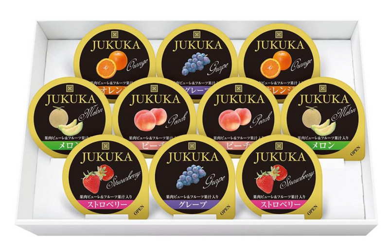 金澤兼六製菓  JUKUKA  什锦水果果冻礼盒（5种口味）10枚入(保质期:2025.03.01）