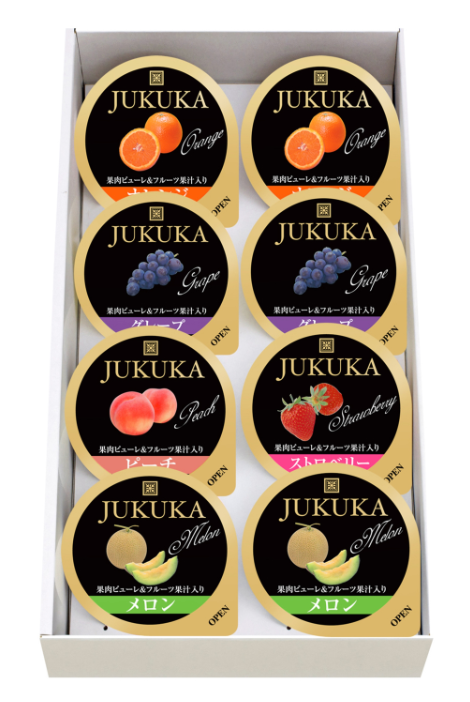 金澤兼六製菓  JUKUKA  什锦水果果冻礼盒（5种口味）8枚入(保质期:2025.03.01）