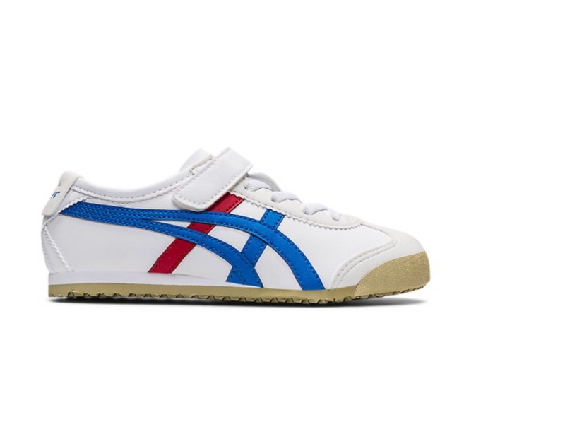 Onitsuka Tiger鬼冢虎 大童款 MEXICO 66 KIDS 蓝红条纹 【材质：合成革】 18.5cm