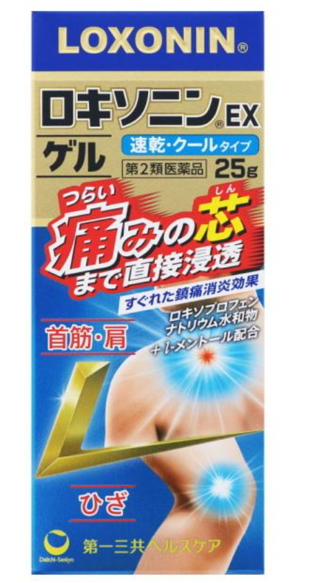 日本第一三共LOXONIN乐松缓解肌肉痛肩腰疼腱鞘关节疼消炎药膏25g