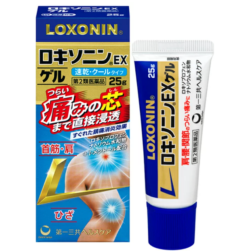 日本第一三共LOXONIN乐松缓解肌肉痛肩腰疼腱鞘关节疼消炎药膏25g