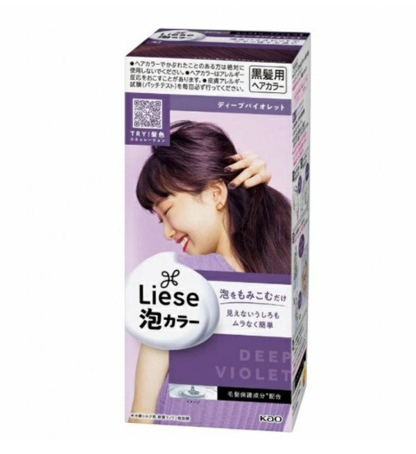 日本KAO花王 LIESE PRETTIA 泡沫染发剂  #深紫罗兰色 108ml