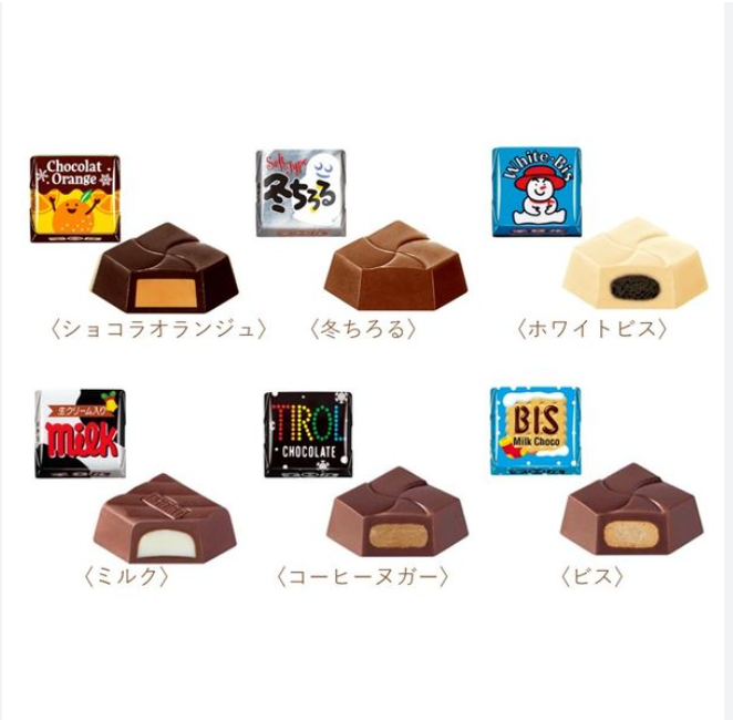 日本Tirol-choco 什锦蒂罗尔巧克力圣诞杯 （独立包装/6种口味）34枚入 （保质期2025.08）