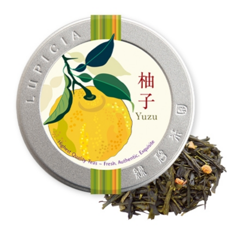 日本 Lupicia 绿碧茶园 新年限定 柚子清香柚皮绿茶 罐装50g (保质期 2025.05）