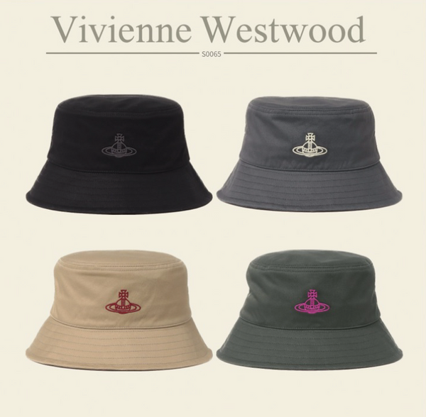 日本Vivienne Westwood西太后土星刺绣logo  秋冬休闲渔夫帽 防uv  头围：M 可调节  多色可选