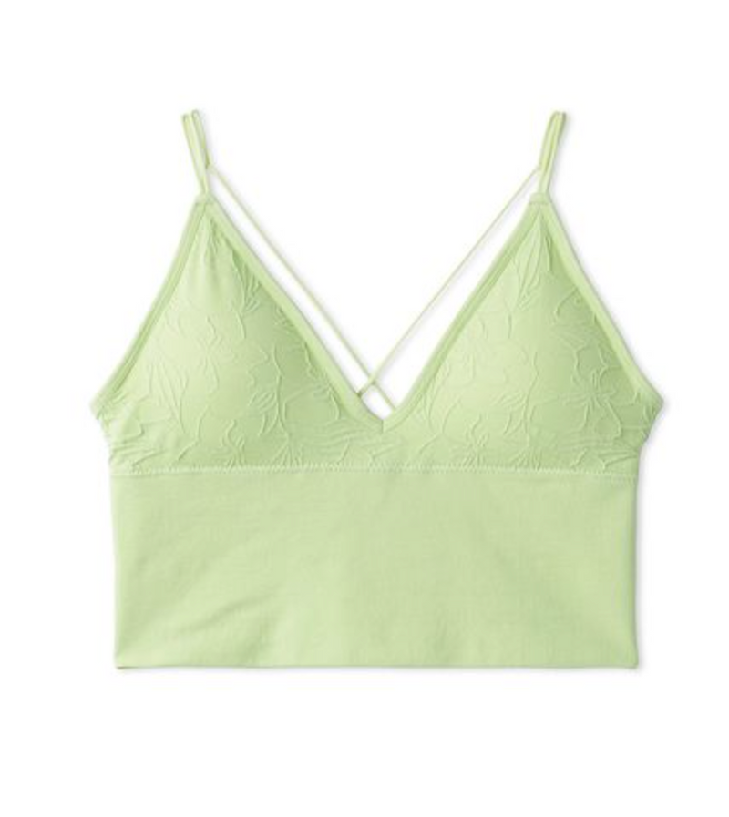 日本 LILY BROWN Lingerie 浅绿色浮雕花纹内衣 均码