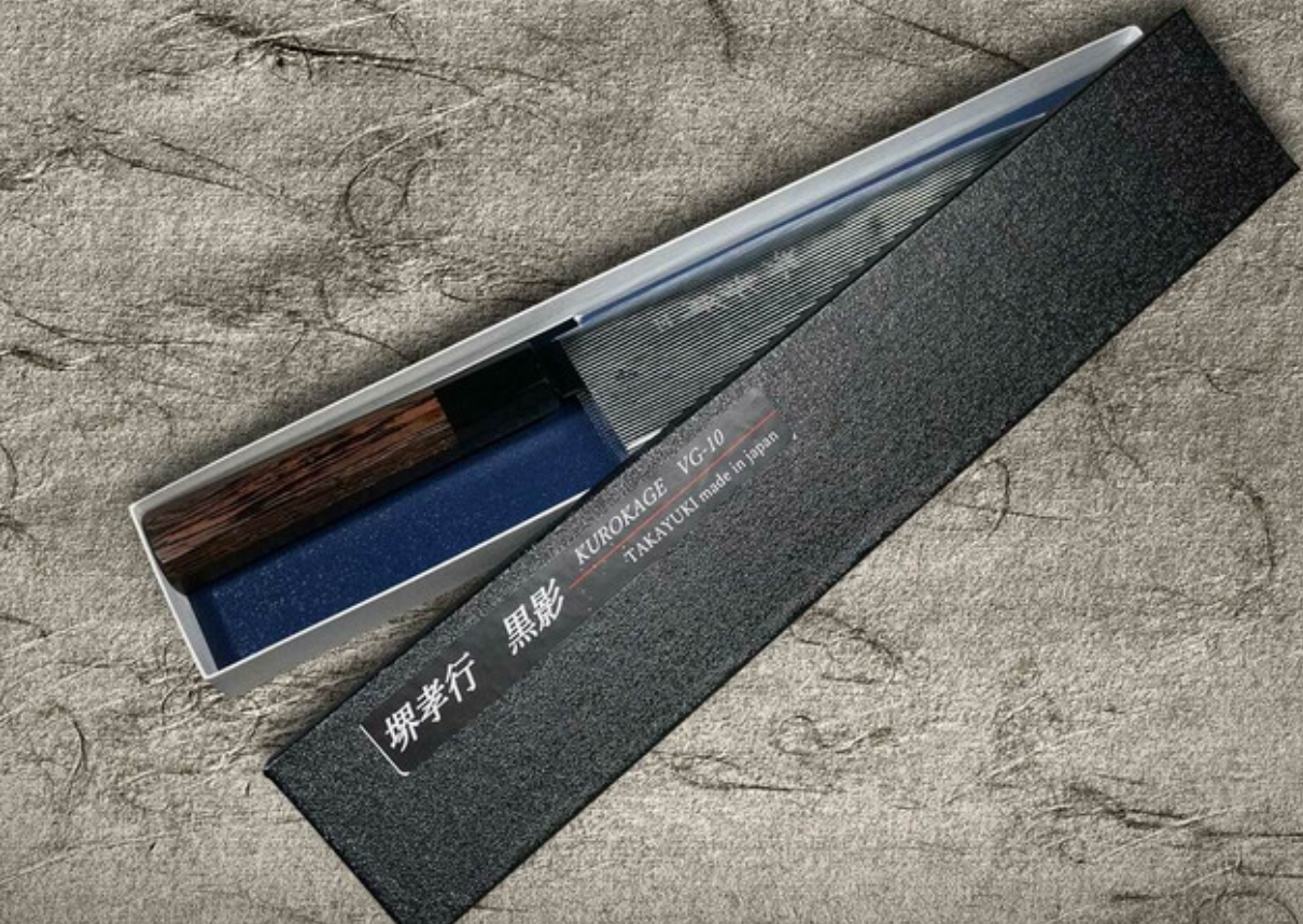 日本堺孝行 VG-10 黑影 特殊氧化涂层 三德刀 17cm（擅长处理蔬菜/鱼肉类）