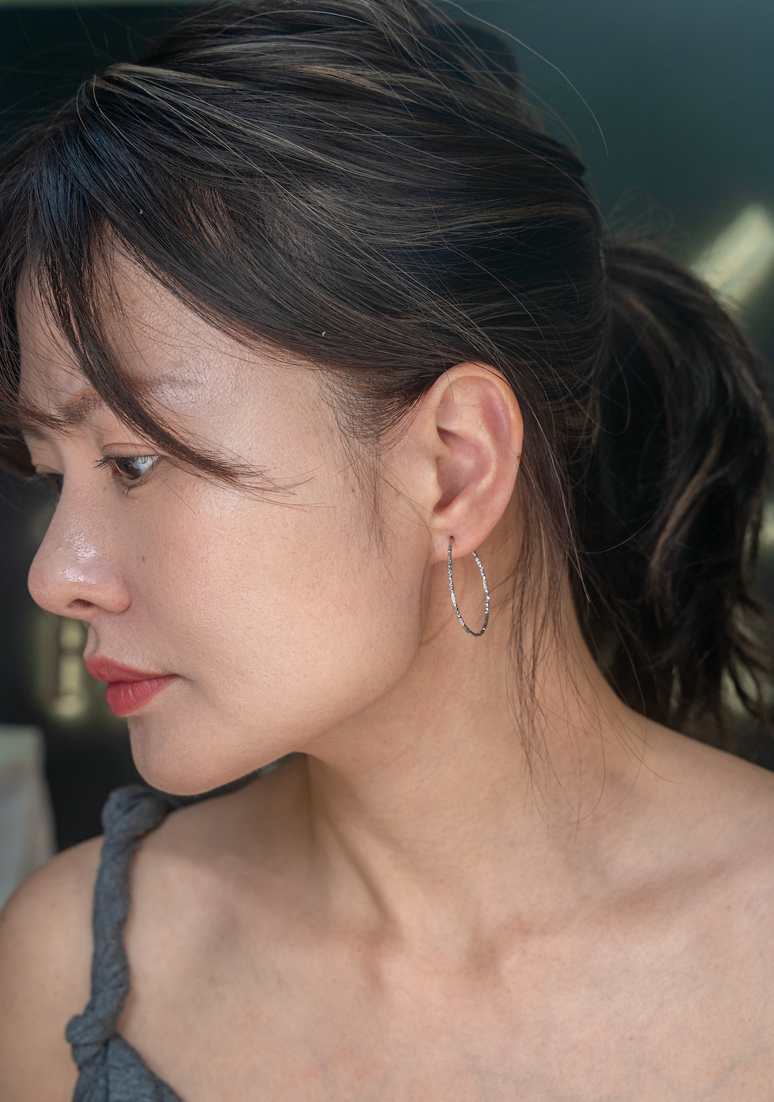 30mm Spring Hoop Earrings