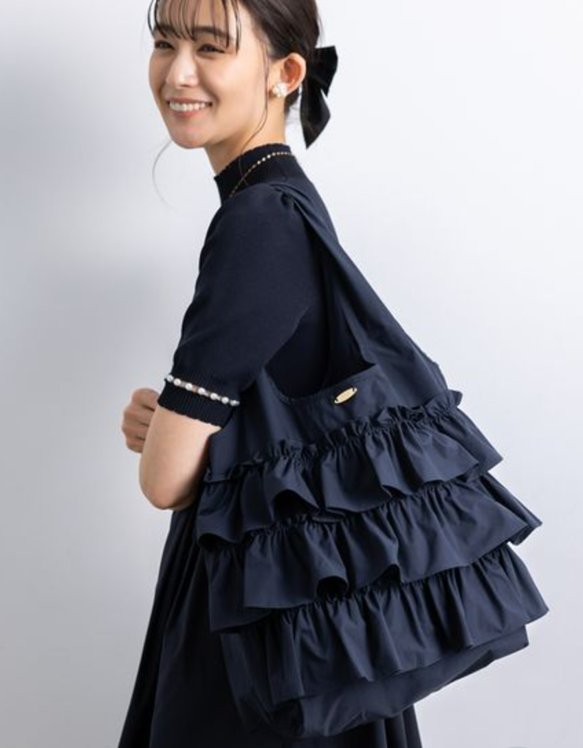 日本Ame no chi Hare 【USAGI ONLINE限定カラー】褶边包