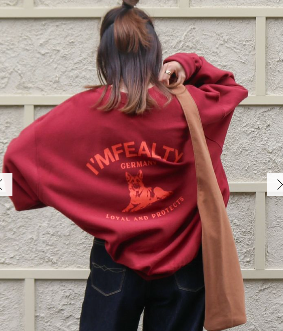 日本ungrid秋季新品 美式复古宽松卫衣 均码