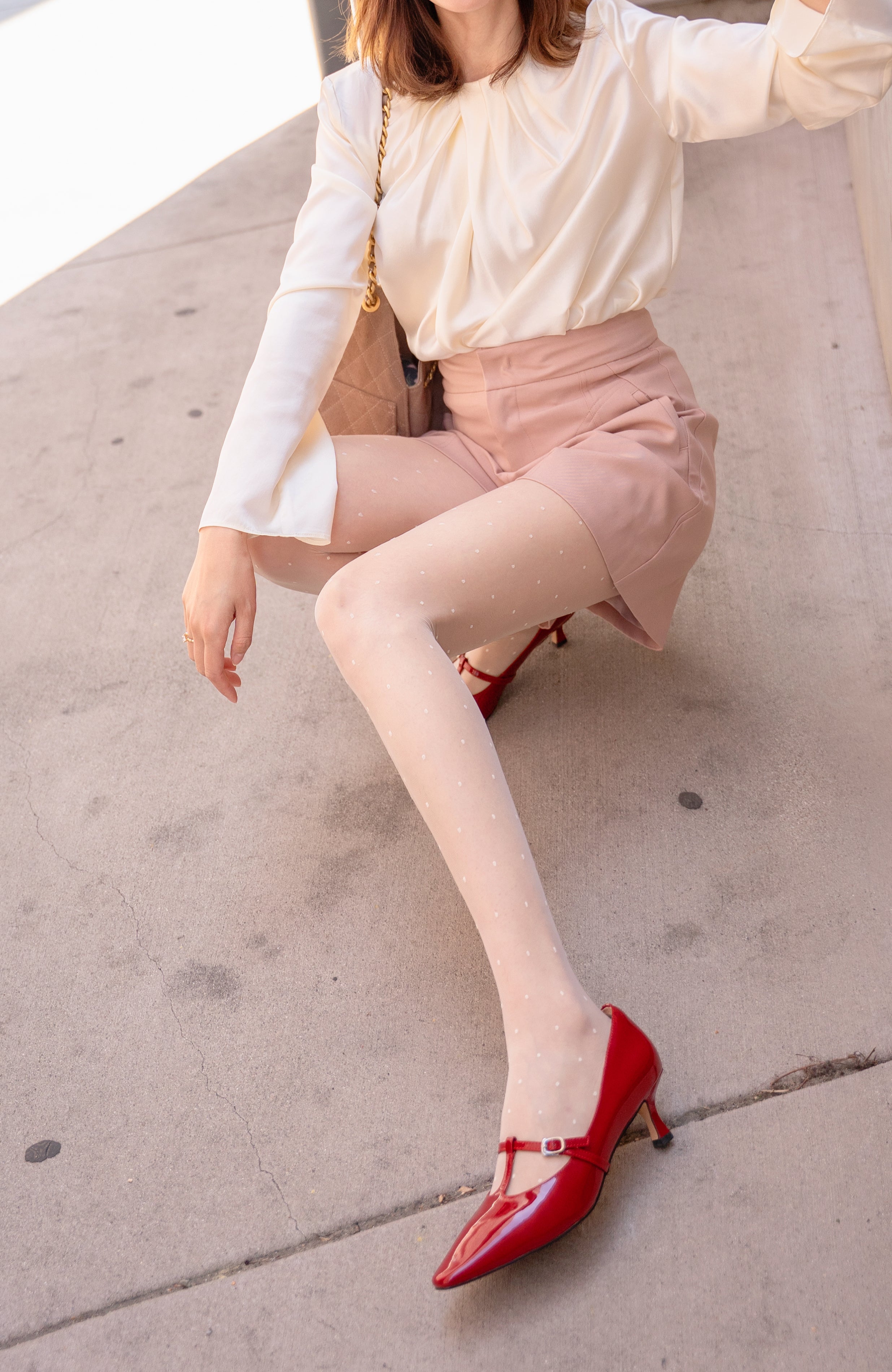 Riko's collection】高腰显瘦A型休闲西装短裤