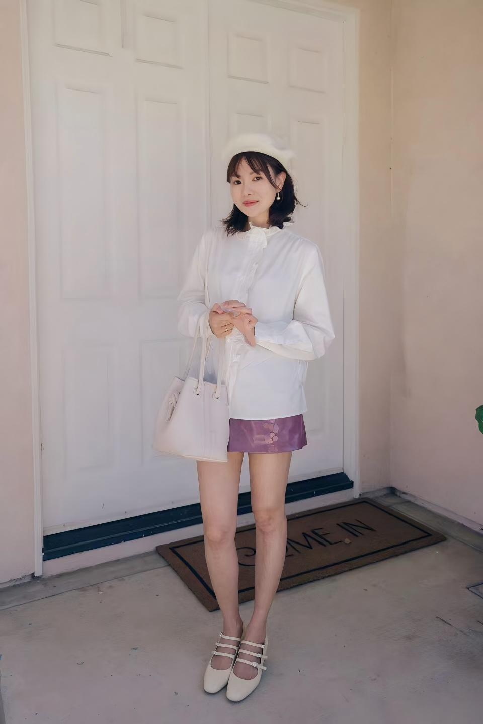 日本小众设计 vasic 头层牛皮水桶包 ins单肩手提斜挎包 气质百搭女包