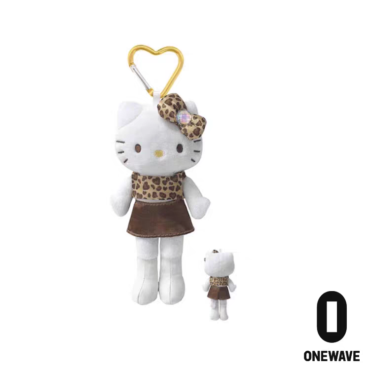 日本 SANRIO 三丽鸥 NIC 长腿 kitty挂件 爱心扣