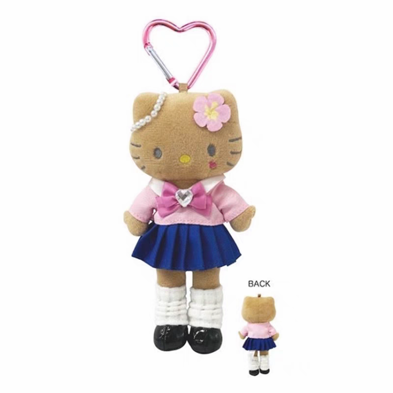 日本 SANRIO 三丽鸥 NIC长腿天使kitty平成爱心扣挂件