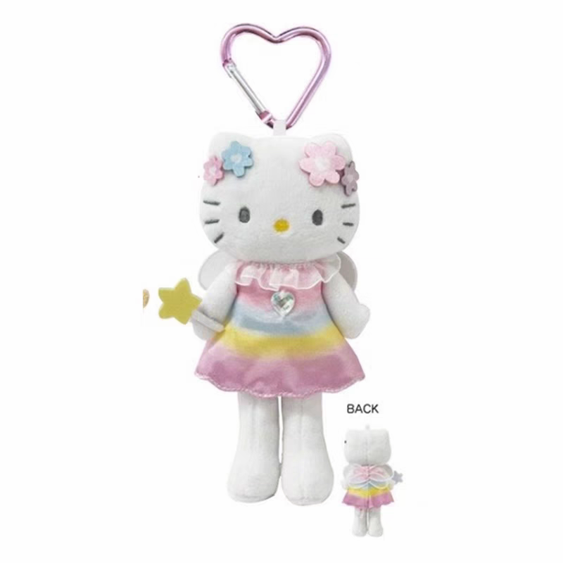 日本 SANRIO 三丽鸥 NIC长腿天使kitty平成爱心扣挂件