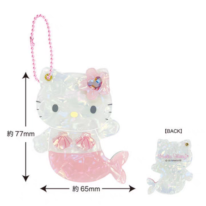 【pre-order】日本 SANRIO 三丽鸥 NIC 美人鱼&Kitty镜子挂件（日本七月份发售）